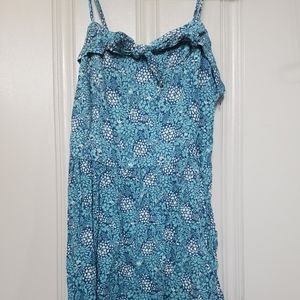 Blue floral sundress